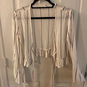 Pacsun LA Hearts Size S Tie front long sleeve top